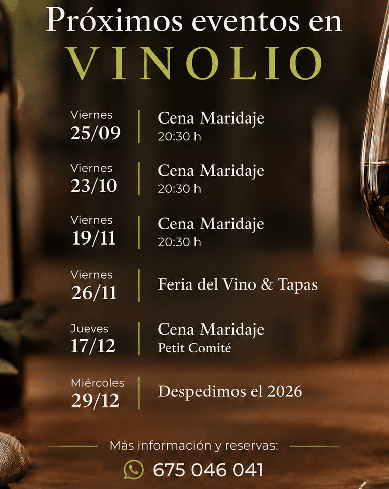 Calendario Eventos - Vinolio