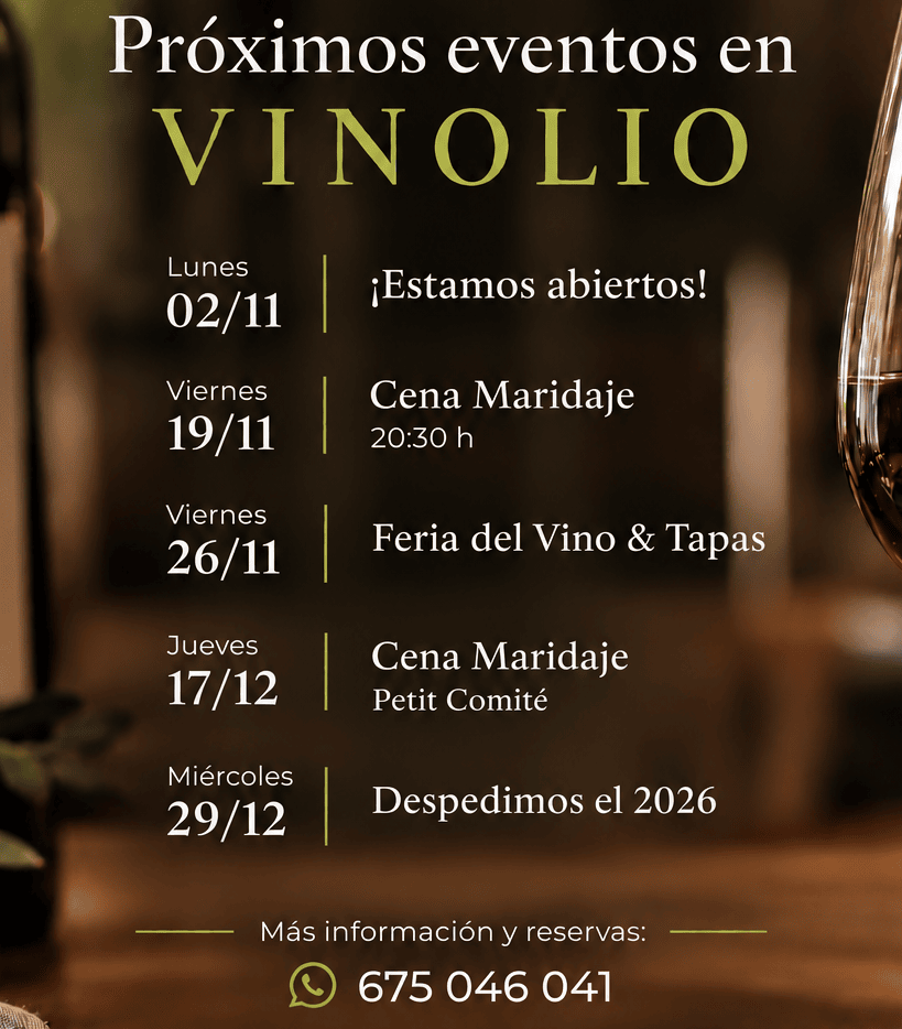 Calendario Eventos - Vinolio
